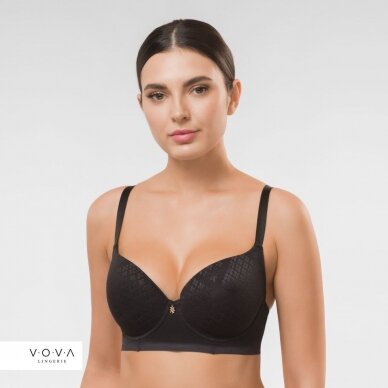 Fusion molded push-up bra